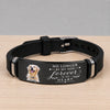 Custom Photo You Left Paw Print On My Heart Memorial Wristband Bracelet TH10 170589