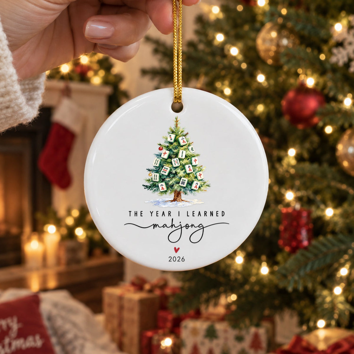 The Year I Learned Mahjong Ceramic Ornament For Christmas TH10 171033