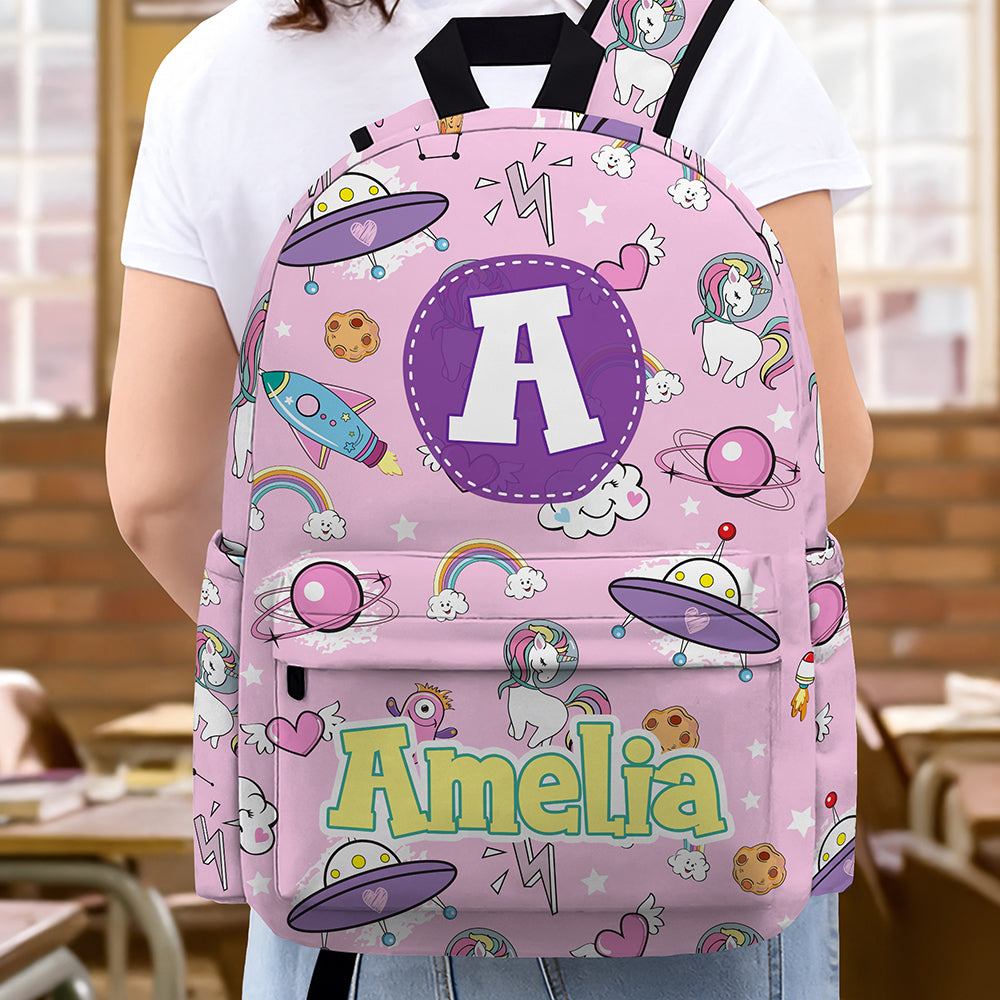 Custom Kids Name Back to School Personalized Backpack HA75 921716