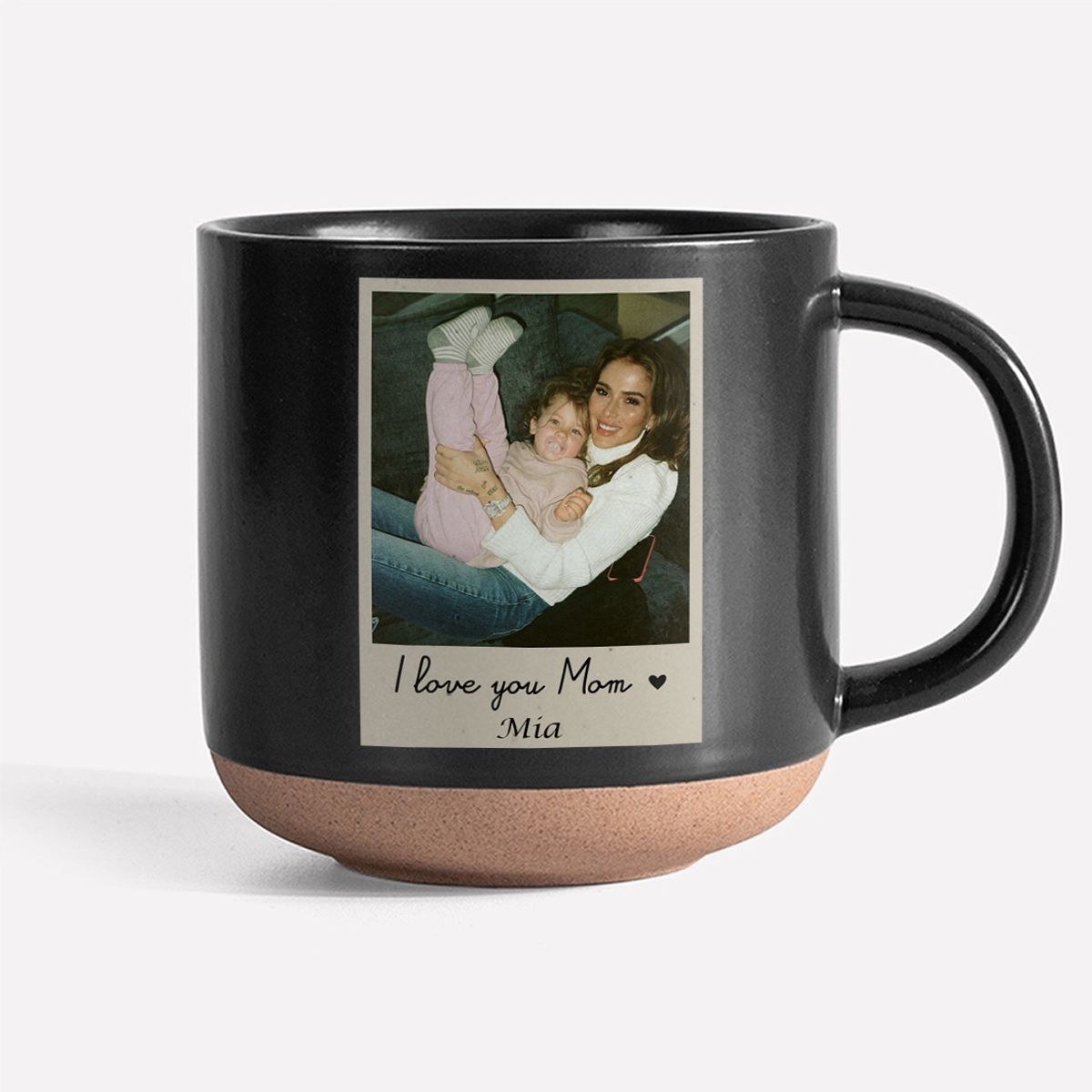 Custom Photo I Love You Mom Pottery Mug TH10 898865