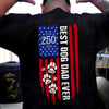 Personalized Best Dog Dad Ever Paw 1776 - 2026 American Flag Backside Dog Shirt HA75 921404