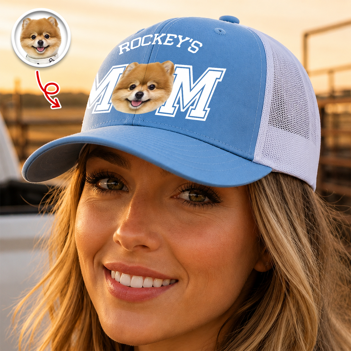 Custom Photo And Name Trucker Hat For Dog Lover TH10 170263
