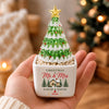 Personalized Name Couple Mini Ceramic Pot with Glass Christmas Tree HO82 903520