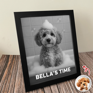 Custom Funny Photo Dog's Relax Time Picture Frame Gift For Dog Lovers LM32 895059