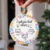 I Wish You Lived Next Door Personalized 3D Inflated Effect Ceramic Ornament For Bestie, Sister CH07 896988