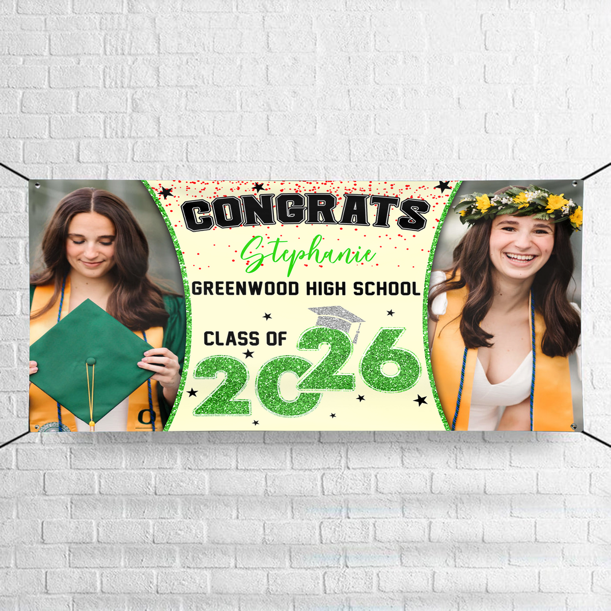 Custom Photo Class of 2025 Personalized Banner Graduation Day Gift CH07 895316