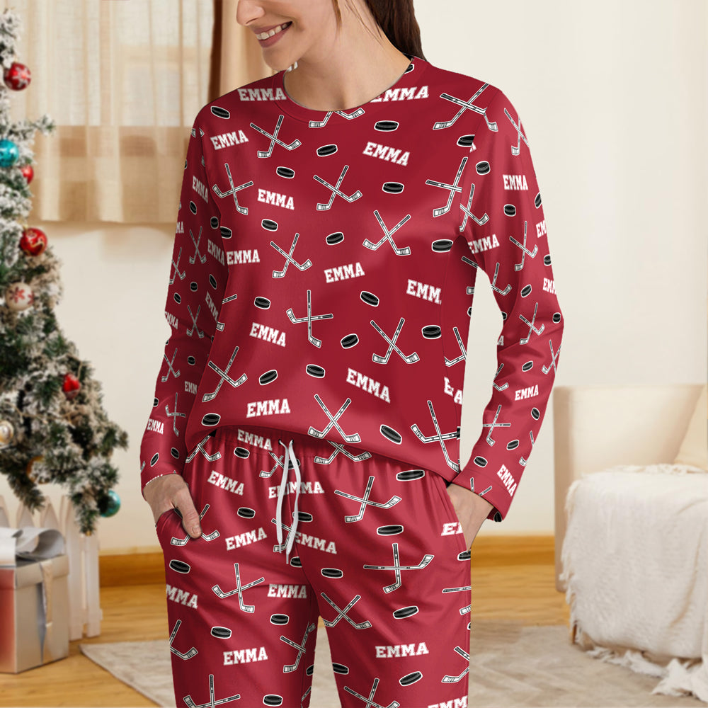 Hockey Custom Name - Personalized Sleepwear Gift For Hockey Lovers HO82 900204