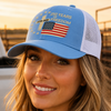 US 250 Years Freedoms 1776-2026 250th Birthday Trucker Hat HA75 921672