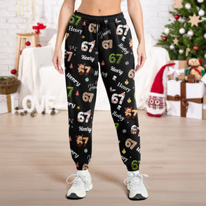 Custom Name Gen A Six Seven - 67 Meme Personalized  Sweatpants Christmas Gift HA75 898542