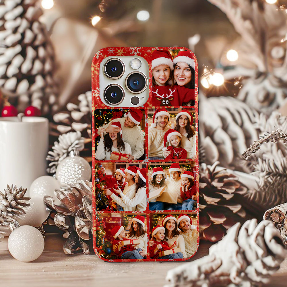 Custom Cute Photo Phone Case Christmas Gift For Family, Couple LM32 895131