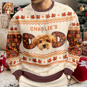 Custom Photo Dog Dad, Dog Mom Ugly Sweater HA75 897076