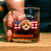 Custom Photo Dog - Dog Dad US Flag Whiskey Glass HA75 892406
