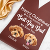Custom Photo To The World's Best Dog Dad Leather Wine Bag HA75 892910