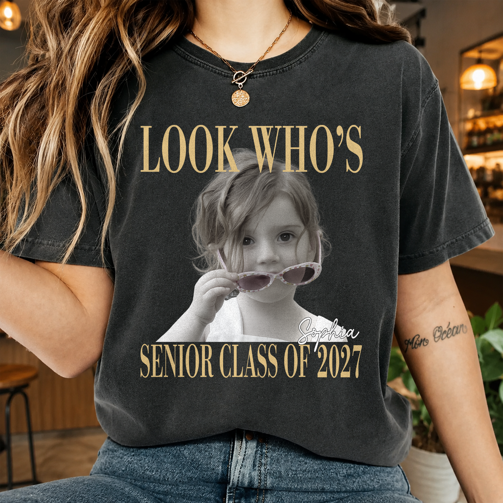Custom Photo Look Who's a Senior Class of 2027 Comfort Shirt CH07 180276