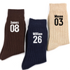 Personalized Custom Name And Number On Embroidered Socks For Sport Player TH10 170921