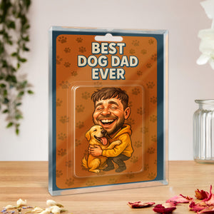 Custom Photo Best Dog Dad Action Figure Acrylic Block Father's Day Gift For Dog Dad HA75 892364