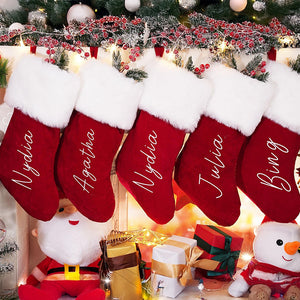 Custom Name Red Christmas Stocking Personalized Gift HO82 900442