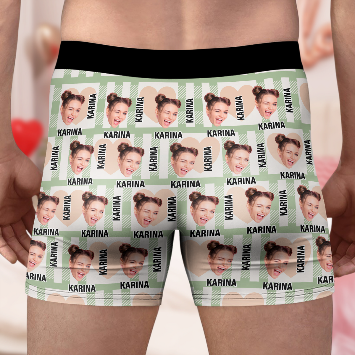 Custom Photo Men's Boxer Gift For Him, Valentine, Anniversary TH10 898211