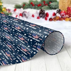 America 250 Birthday 1776-2026 Wrapping Paper HO82 900608
