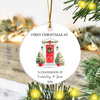 Personalized First Christmas At Ceramic Ornament, New Home Celebration Keepsake HO82 903606