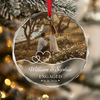 Custom Photo Engaged Glass Ornament – Personalized Engagement Christmas Gift For Couples TH10 170691