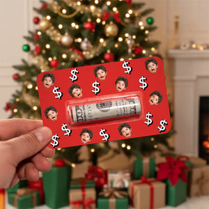 Custom Photo Merry Christmas Money Holder Card HO82 900546