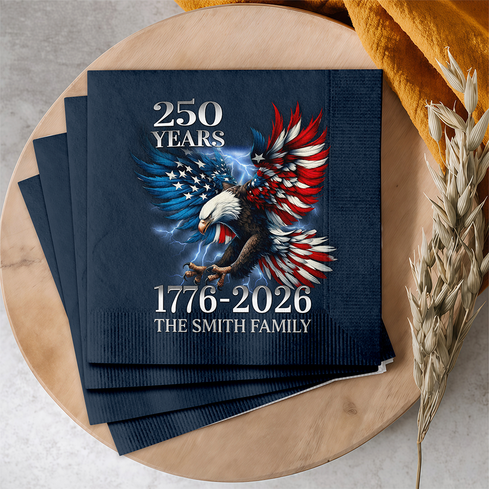 Personalized 250th Anniversary Eagle Patriotic Napkins LM32 899995