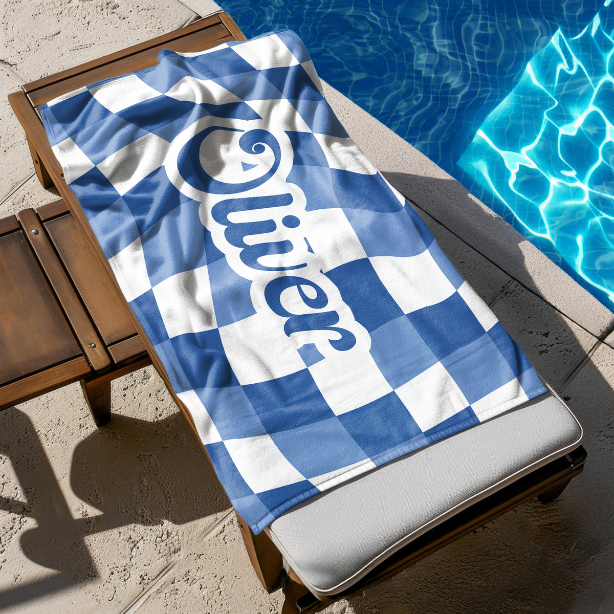 Personalized Vans Checker Pattern In Retro Style Beach Towel HA75 892798