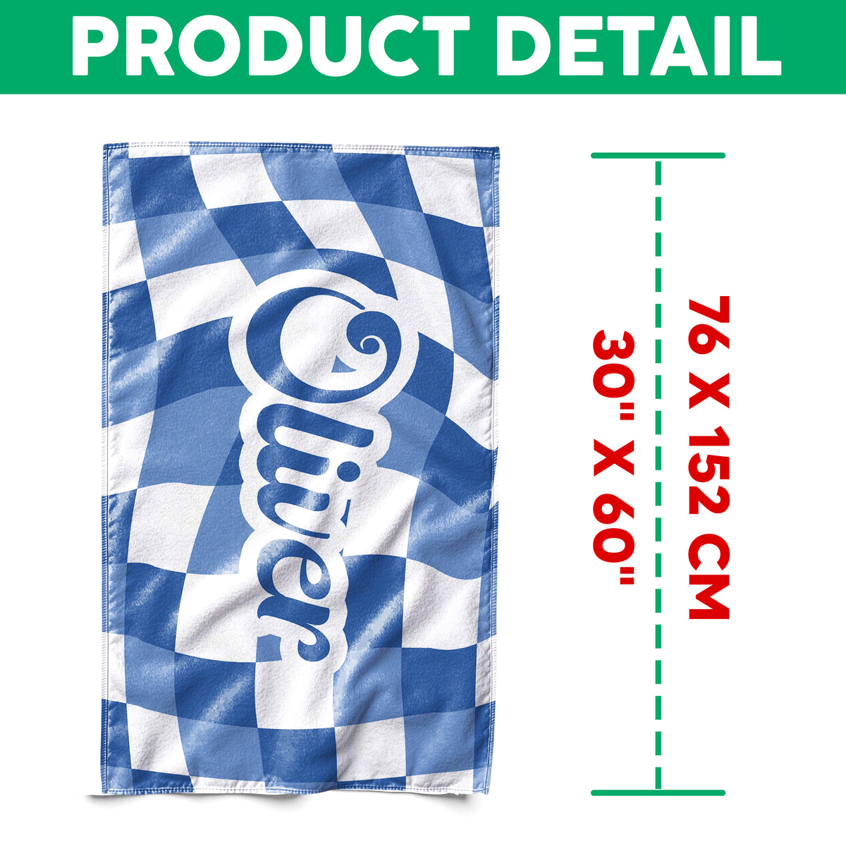 Personalized Vans Checker Pattern In Retro Style Beach Towel HA75 892798
