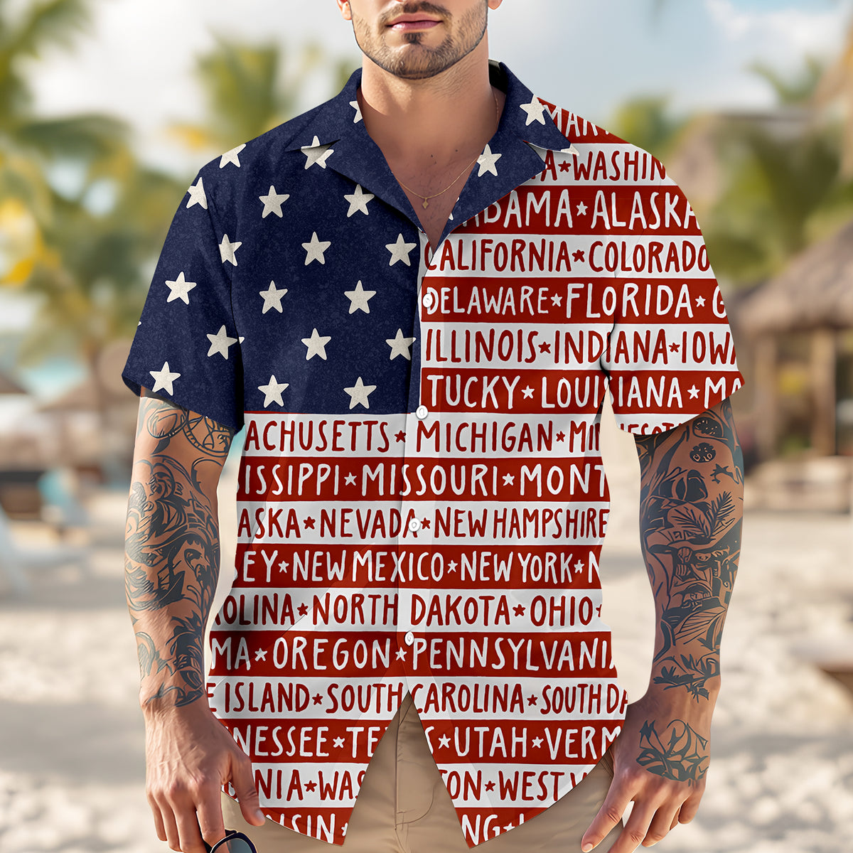 America State Hawaiian Shirt TH10 896385