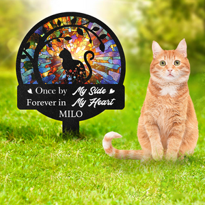 Personalized Cat Loss Memorial Garden Stake CH07 895776