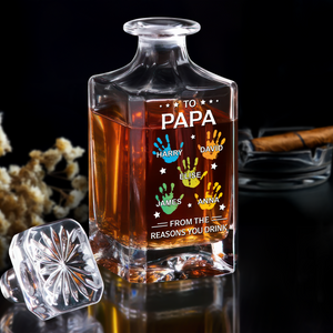 Personalized From The Reasons You Drink Decanter Gift For Dad, Grandpa HO82 894462