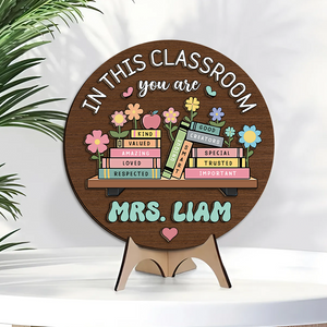 Custom Name In this Classroom You Are Gift For Teacher Layer Doorsign TH10 894141