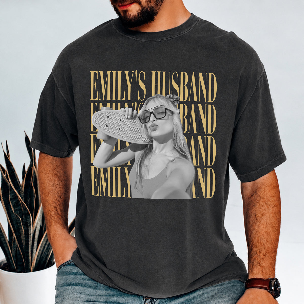 Custom Vintage Photo Wife, Husband Comfort Shirt - Personalized Anniversary Gift HA75 921482