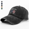Custom Name My Favorite People Call Me Grandpa Washed Denim Baseball Cap TH10 169443