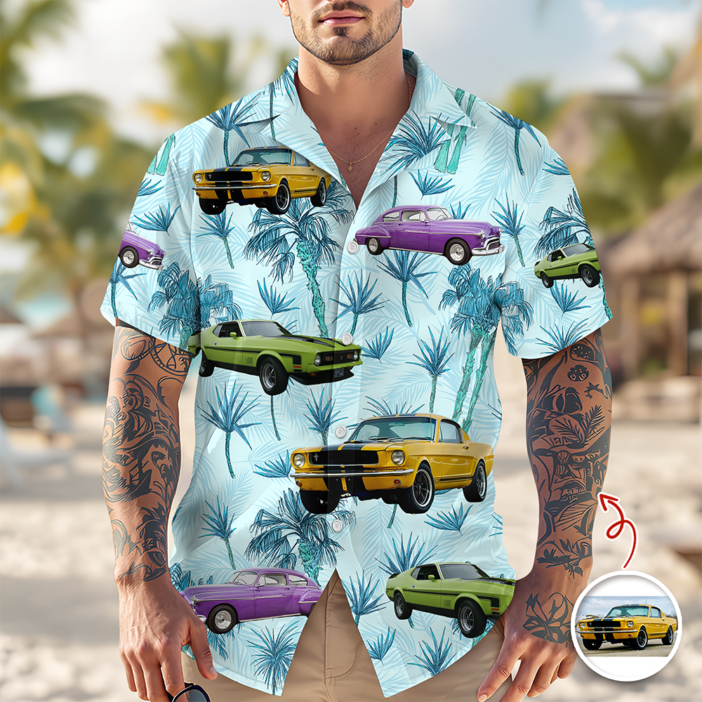Custom Classic Car Photo Aloha Hawaii Shirt CH07 911560