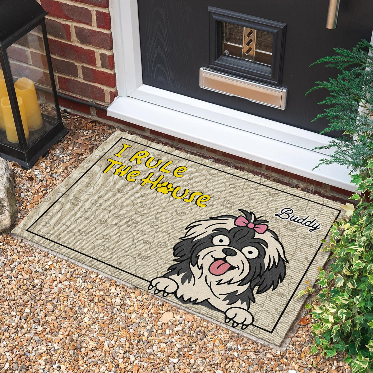 We Rule The House - Personalized Doormat For Dog Lovers, Home Decor Gift CH07 895666