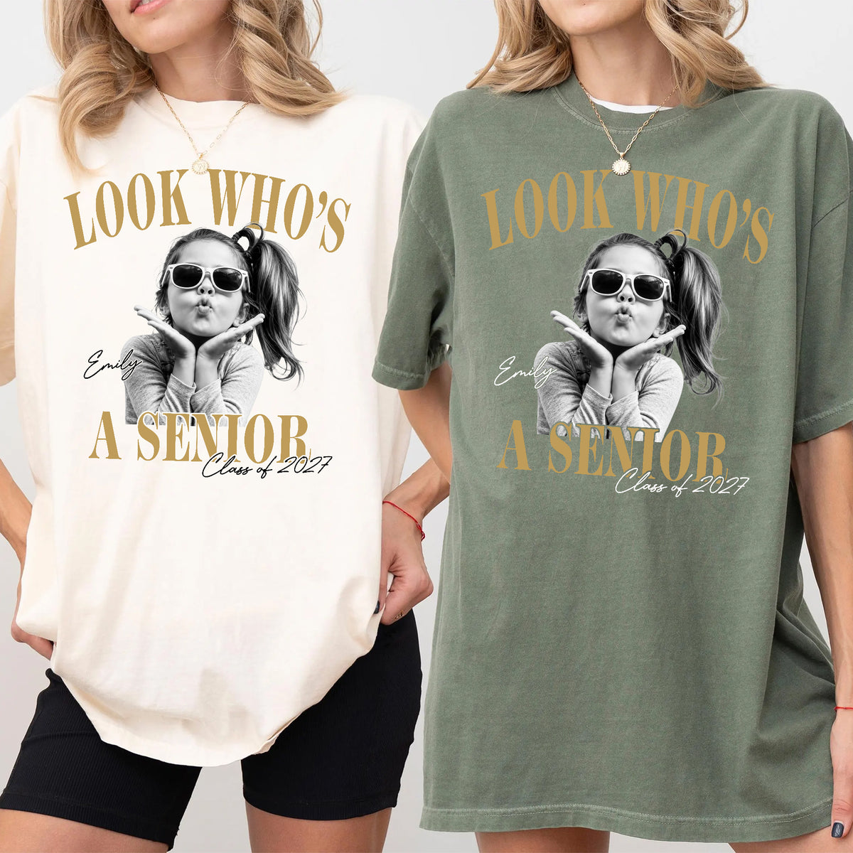 Custom Photo Look Who's A Senior 2027 Vintage Comfort Shirt CH07 180314