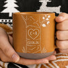Personalized Engraved Pottery Mug For Couple, Wedding Gift, A Heart Tree Mug TH10 170351