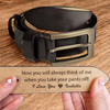 Personalized Leather Belt for Men, Engraved Hidden Message Belt, Funny Romantic Gift for Boyfriend Husband LM32 899833