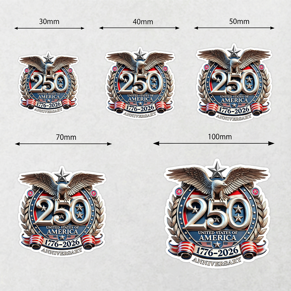USA Eagles 250th Anniversary Semiquincentennial 1776-2026 Roll Sticker HA75 920212