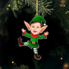 Custom Photo Baby Elf Christmas Acrylic Ornament Christmas Tree Decoration LM32 669837