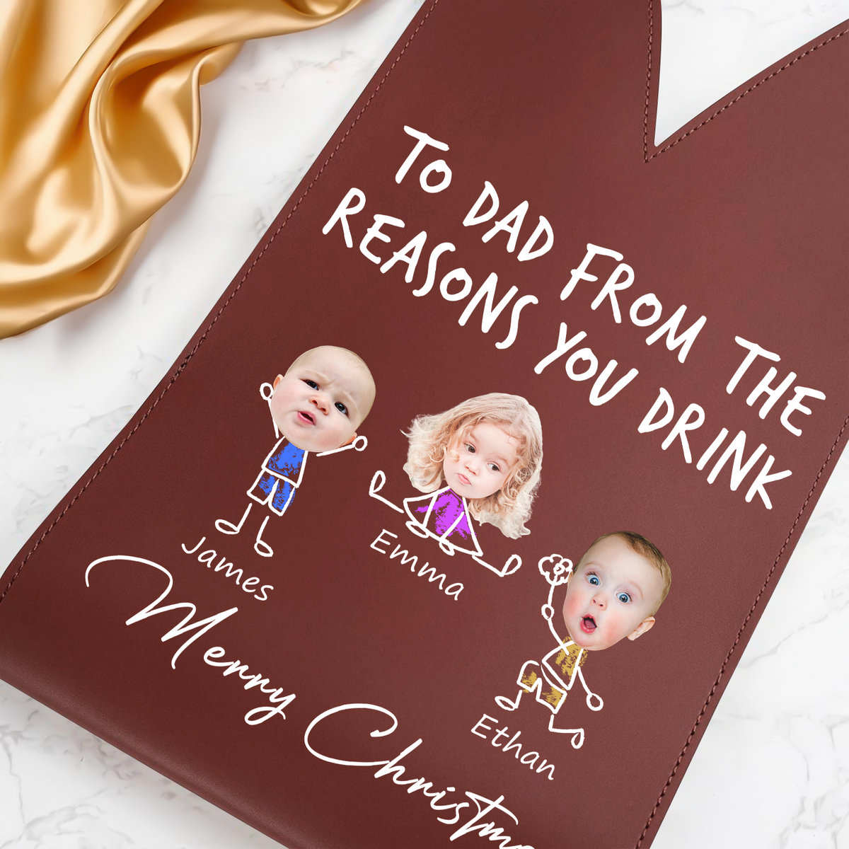 Custom Photo From The Reasons You Drink Leather Wine Bag HA75 892908