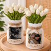 Custom Photo Vintage Retro 90s Gift for Mom Flower Ceramic Vase LM32 899723