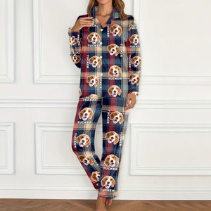 Custom Pet Photo Flannel Style Personalized Pajamas For Dog Lovers Cat Lovers CH07 896136