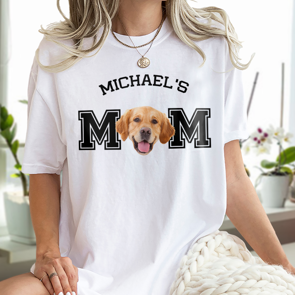 Custom Photo Dog - Dog's Dad, Dog's Mom Bright Shirt HA75 892474