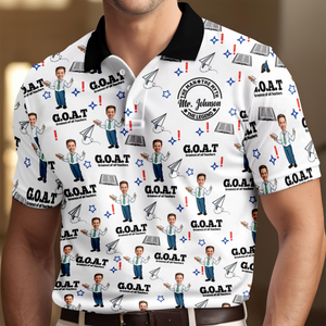 Custom Photo Male Teacher Greatest Of All Teachers Polo Shirt Gift For Teacher HA75 892636