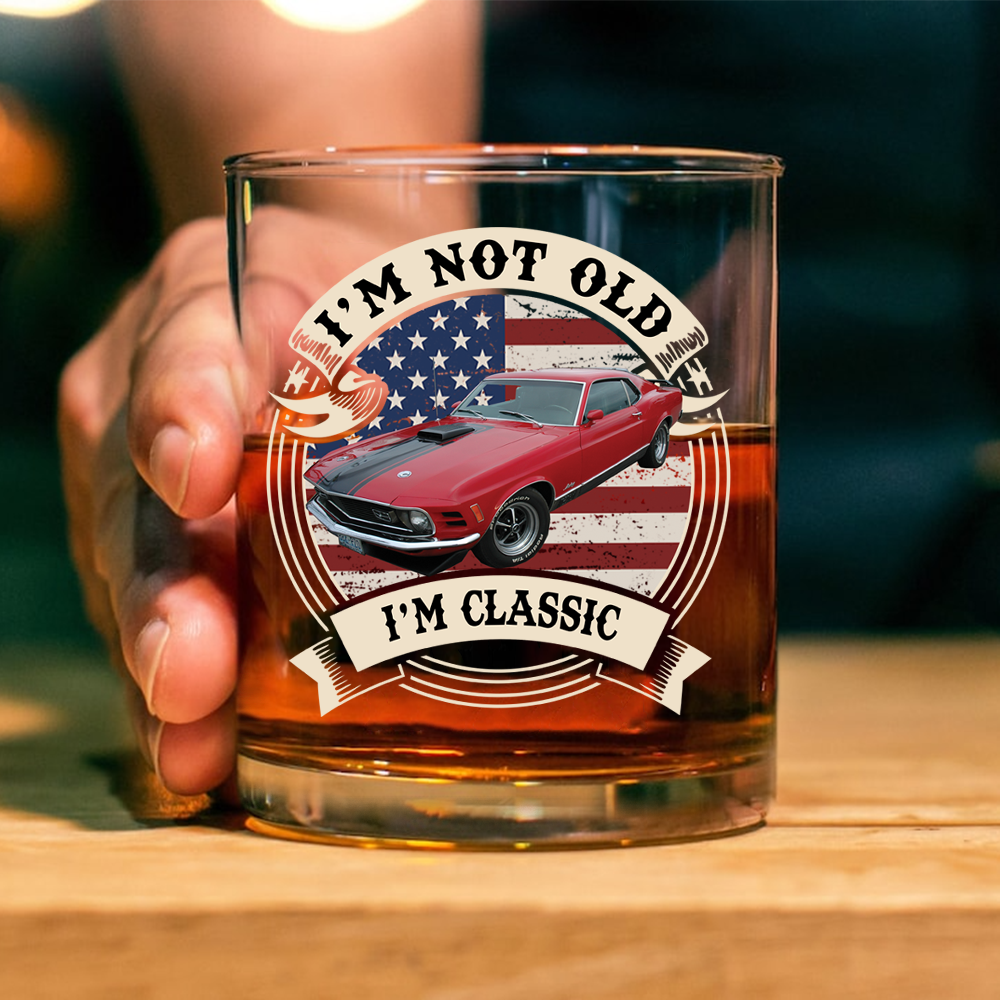 Custom Car Photo This Is How I Roll - Route 66 Vintage Whiskey Glass CH07 899798