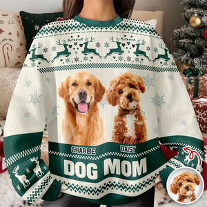 Custom Photo Dog Pawlidays - Personalized Christmas Ugly Sweatshirt CH07 896616