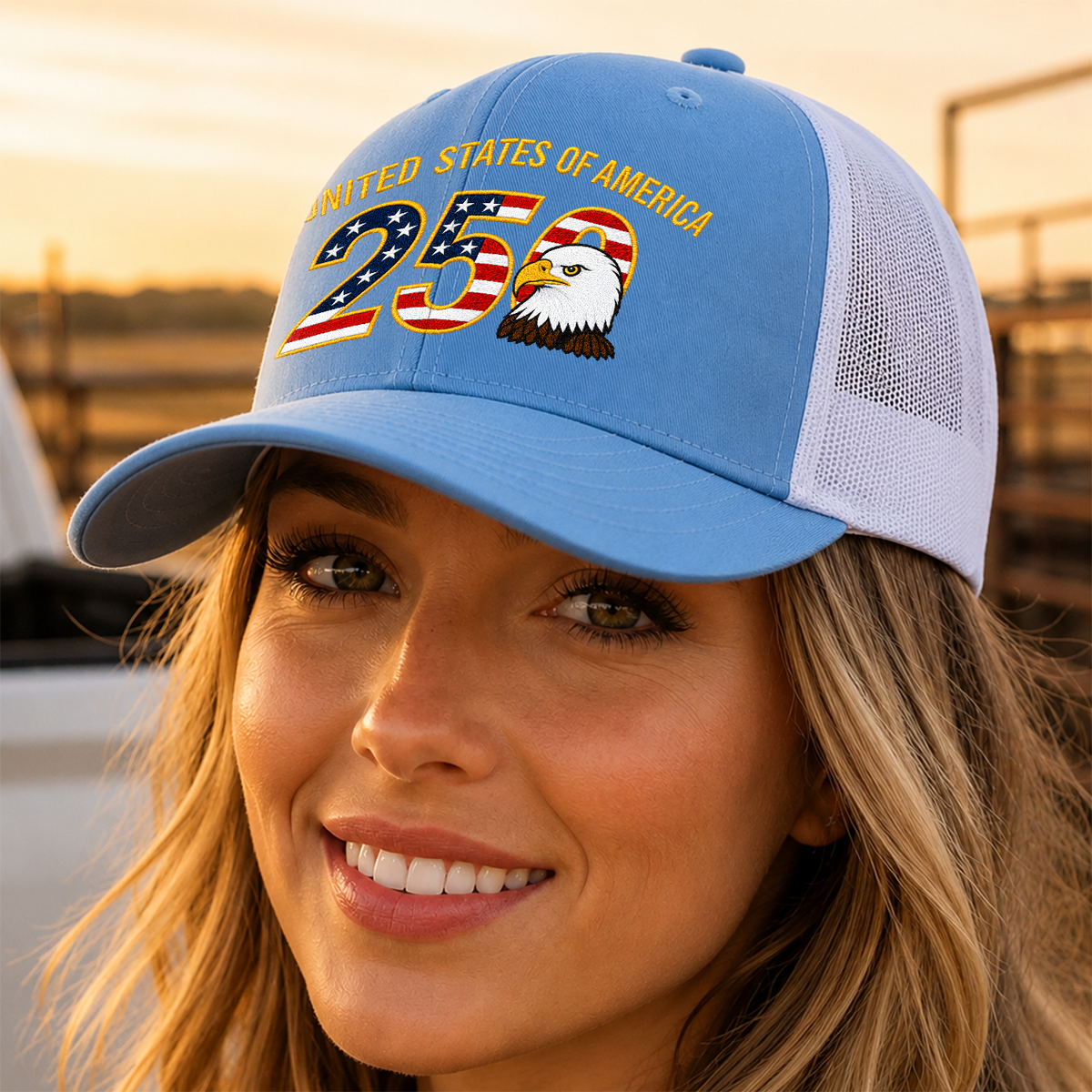 Patriot 250th Anniversary Trucker Hat 4th of July Gift CH07 911940